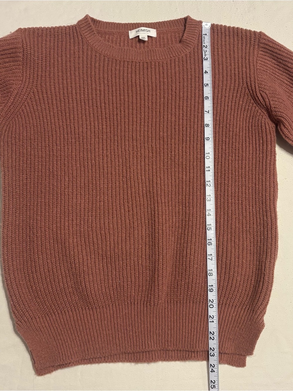 Pink Heimish Ribbed Knit Sweater - Picture 3 of 6